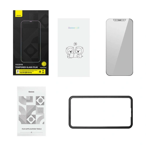 Buy Baseus Privacy Glass SGQP051102 0.3mm Apple iPhone 12/12 Pro - BSU3972 - {ean13} - Home Screen Store Europe