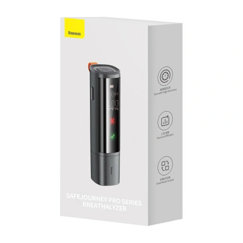 Buy Baseus SafeJourney Pro Digital Alcohol Tester Breathalyzer (gray) - BSU3976 - {ean13} - Home Screen Store Europe