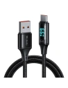 Kabel Mcdodo CA-1080 USB-A/USB-C z wyświetlaczem, 66W, 6A, 1.2m (czarny)