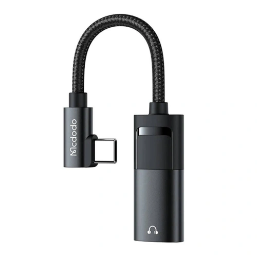 Kup Mcdodo 3.5mm Adapter CA-1880 USB-C/USB-C + AUX-Minibuchse (schwarz) - MDD83 - {ean13} - Sklep Home Screen