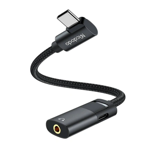 Kup Mcdodo 3.5mm Adapter CA-1880 USB-C/USB-C + AUX-Minibuchse (schwarz) - MDD83 - {ean13} - Sklep Home Screen