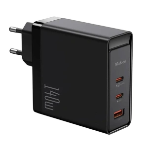 Kup GaN hálózati töltő Mcdodo CH-2911 2x USB-C, USB-A 140W (fekete) - MDD89 - {ean13} - Sklep Home Screen