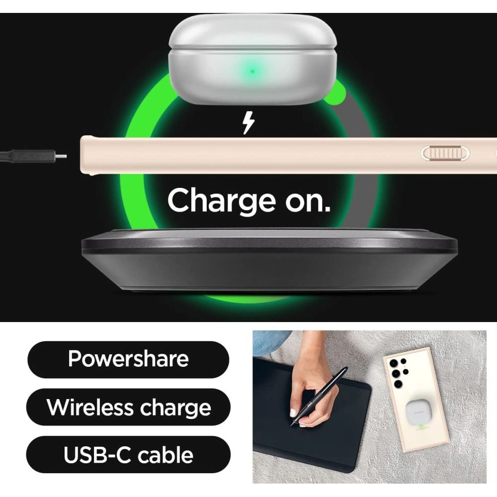 Etui Spigen Ultra Hybrid Samsung Galaxy S23 Ultra Sand Beige