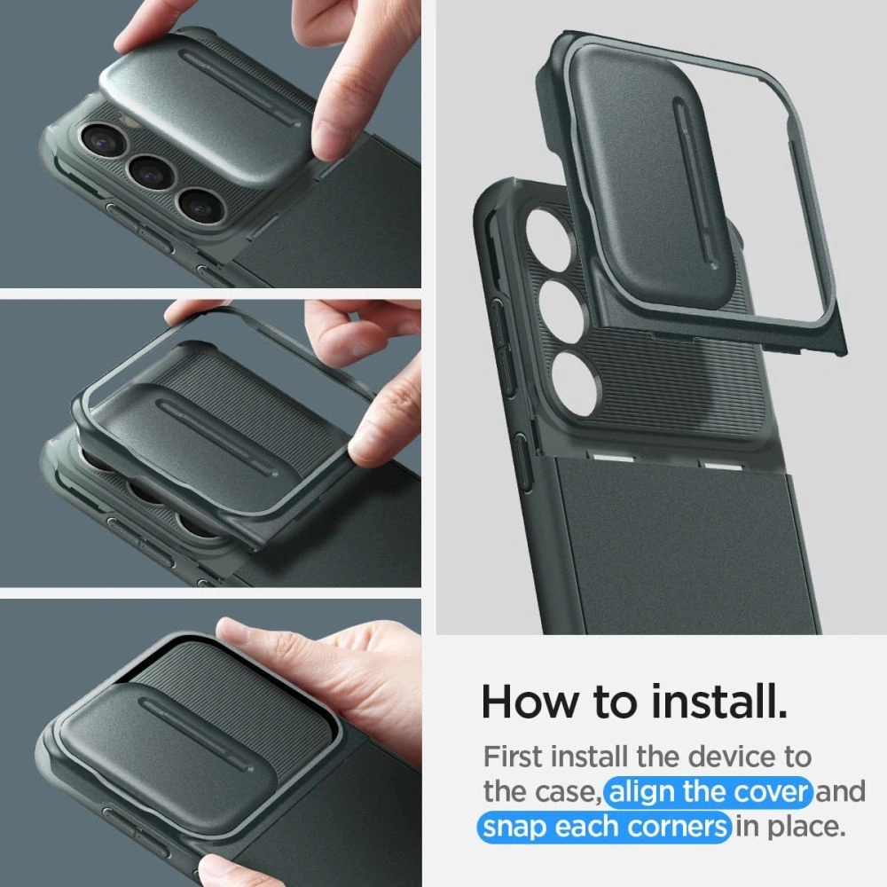 Etui Spigen Optik Armor Samsung Galaxy S23 Abyss Green