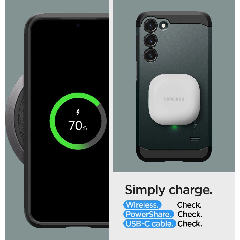 Etui Spigen Tough Armor Samsung Galaxy S23+ Plus Abyss Green