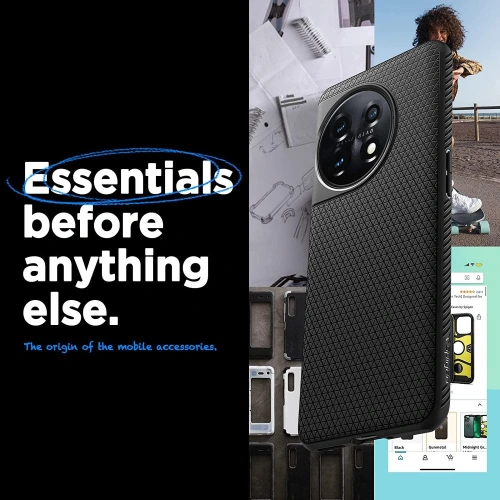 Kup Spigen OnePlus Tasche Liquid Air 11 5G Mattschwarz - SPN2786 - {ean13} - Sklep Home Screen