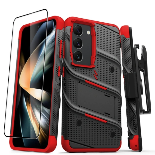 Kup Samsung ZIZO BOLT Serie Fall Galaxy S23 + Glas (schwarz/rot) - ZIZ118 - {ean13} - Sklep Home Screen