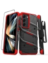 ZIZO BOLT Series Samsung Galaxy S23 with tempered glass (black/red)