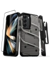 Etui ZIZO BOLT Series Samsung Galaxy S23 + sticlă (gri)