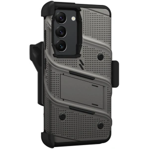 Etui ZIZO BOLT Series Samsung Galaxy S23 + sticlă (gri)