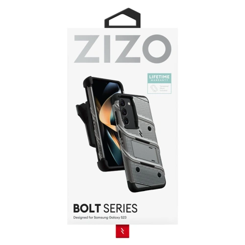 Kup Samsung ZIZO BOLT Serie Fall Galaxy S23 + Glas (grau) - ZIZ119 - {ean13} - Sklep Home Screen