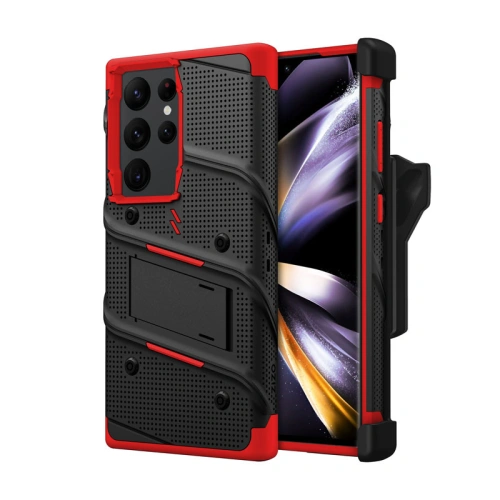 Kup Samsung ZIZO BOLT Series Tasche Galaxy S23 Ultra + Glas (schwarz/rot) - ZIZ120 - {ean13} - Sklep Home Screen