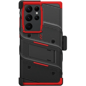 Kup Samsung ZIZO BOLT Series Tasche Galaxy S23 Ultra + Glas (schwarz/rot) - ZIZ120 - {ean13} - Sklep Home Screen