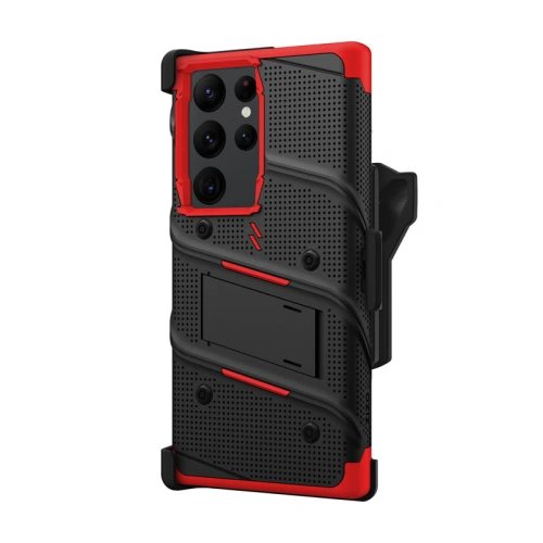 Kup Samsung ZIZO BOLT Series Tasche Galaxy S23 Ultra + Glas (schwarz/rot) - ZIZ120 - {ean13} - Sklep Home Screen