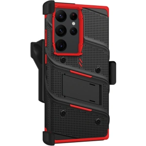 Kup Samsung ZIZO BOLT Series Tasche Galaxy S23 Ultra + Glas (schwarz/rot) - ZIZ120 - {ean13} - Sklep Home Screen