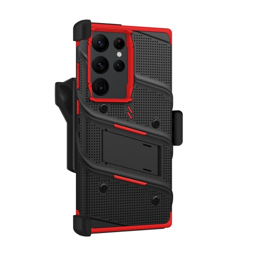 Kup Samsung ZIZO BOLT Series Tasche Galaxy S23 Ultra + Glas (schwarz/rot) - ZIZ120 - {ean13} - Sklep Home Screen