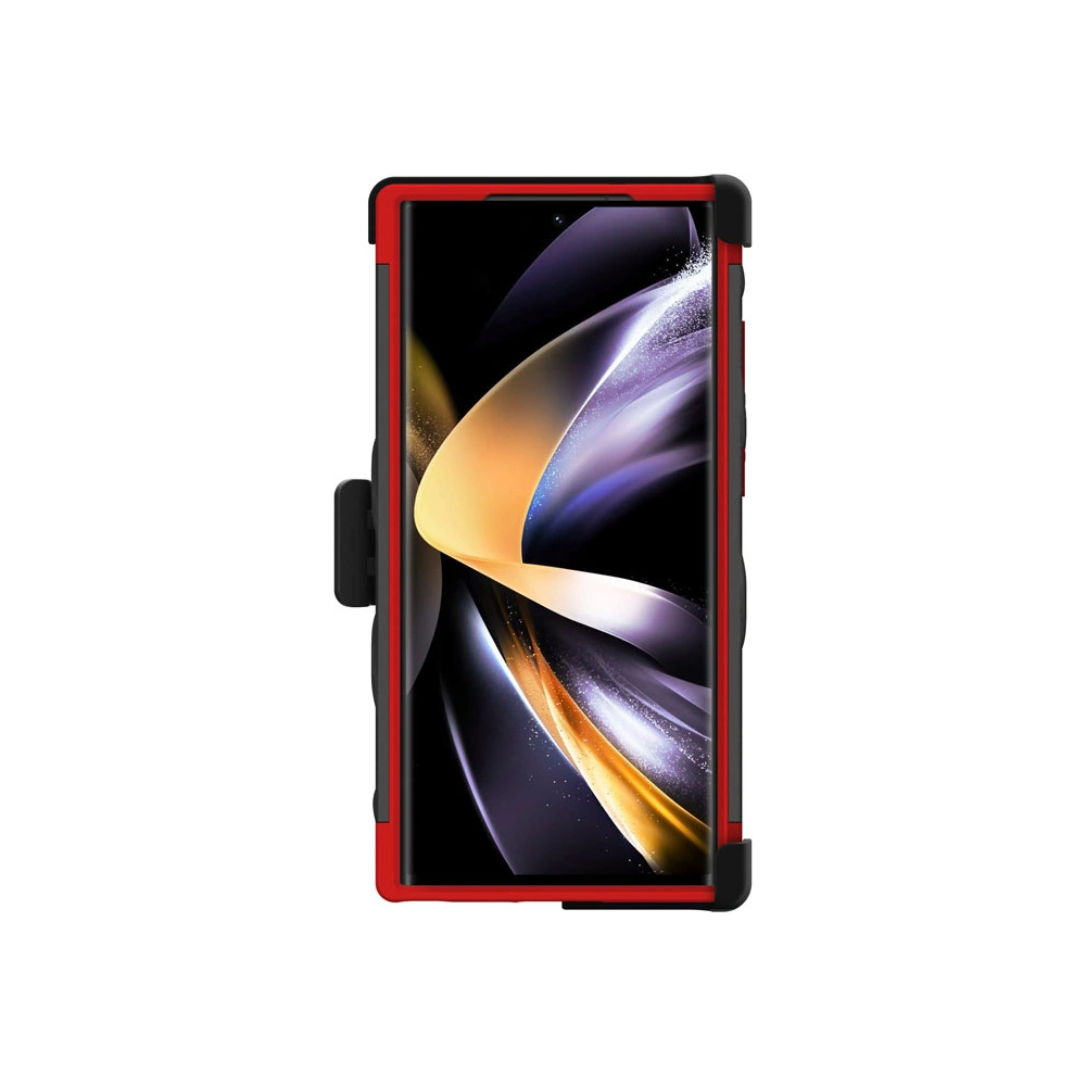 Etui ZIZO BOLT Series Samsung Galaxy S23 Ultra + szkło (czarny/czerwony)