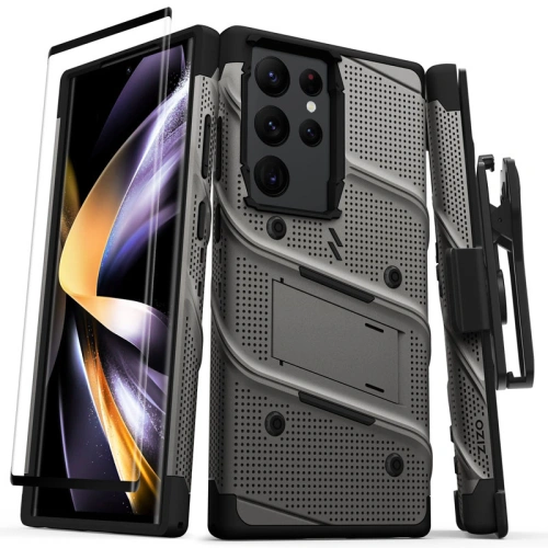 Kup Samsung ZIZO BOLT Serie Fall Galaxy S23 Ultra + Glas (grau) - ZIZ121 - {ean13} - Sklep Home Screen