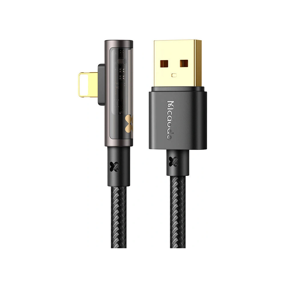Kabel kątowy Mcdodo Prism CA-3510 USB-A/Lightning, 1.2m (czarny)