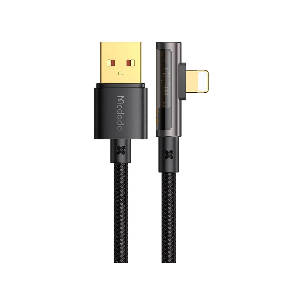 Kabel kątowy Mcdodo Prism CA-3510 USB-A/Lightning, 1.2m (czarny)