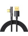 Cablul unghiular Mcdodo Prism CA-3380 USB-A/USB-C 6A, 1.2m (negru)