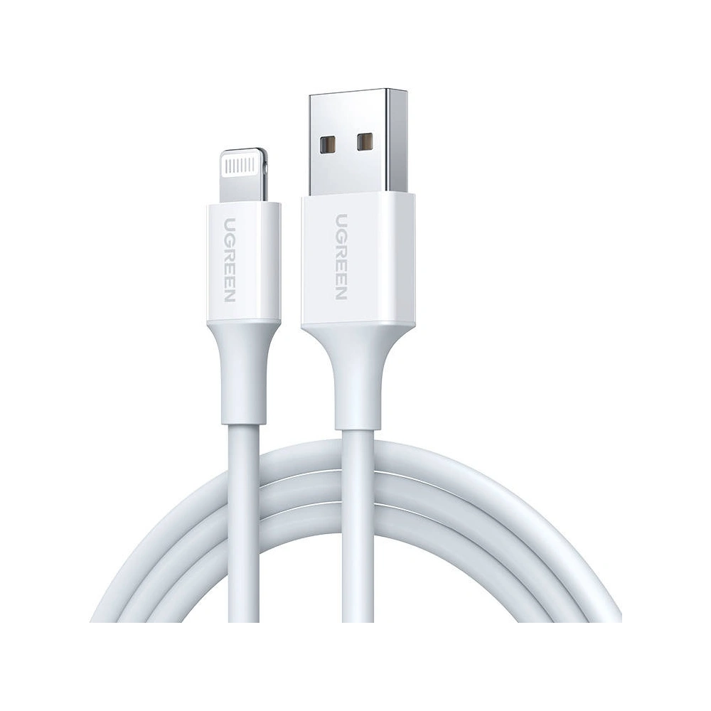 Kabel UGREEN US155 USB-A/Lightning 2.4A, 1.5m (biały)