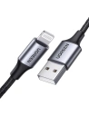 1.5m UGREEN US199 USB-A/Lightning 2.4A Kabel (schwarz)