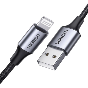 Kabel UGREEN US199 USB-A/Lightning 2.4A 2m (czarny)