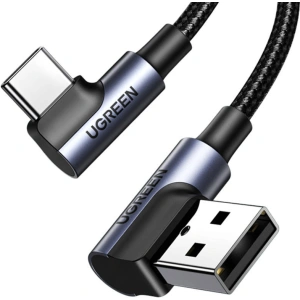 Úhlový kabel UGREEN US176 USB-C/USB-A 3A, 3m (černý)
