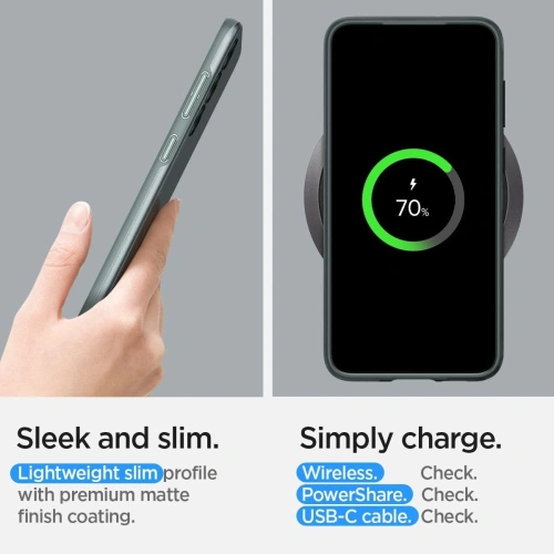 Kup Spigen Samsung Fall dünn Fit Galaxy S23 Abgrund grün - SPN2788 - {ean13} - Sklep Home Screen