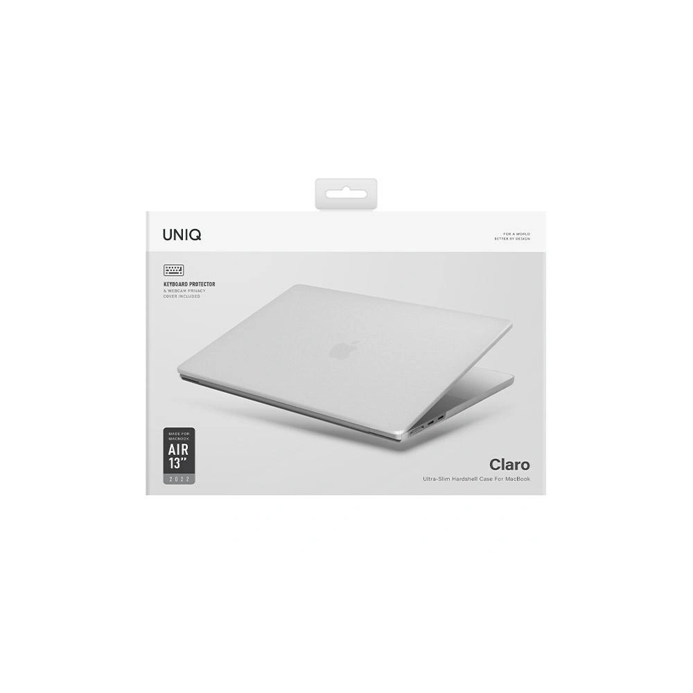 Etui UNIQ Claro Apple MacBook Air 13 2022 przezroczysty/dove matte clear
