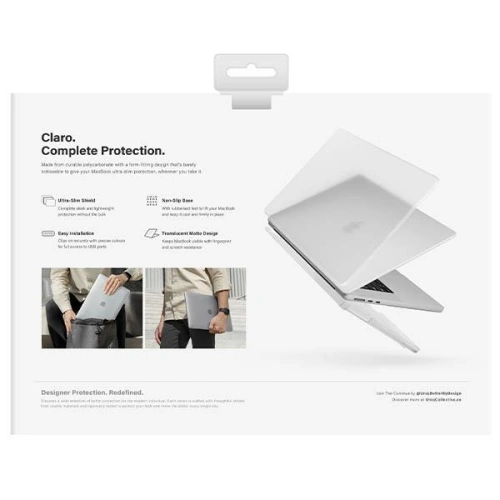 Kup Etui UNIQ Claro Apple MacBook Air 13 2022 przezroczysty/dove matte clear - UNIQ859 - {ean13} - Sklep Home Screen