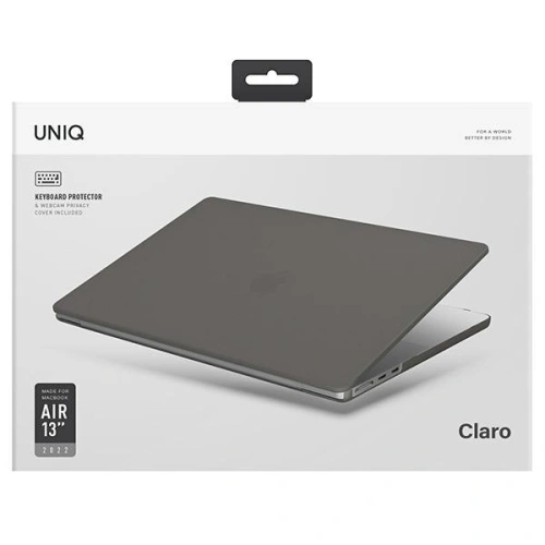 Kup Etui UNIQ Claro Apple MacBook Air 13 2022 szary/smoke grey - UNIQ860 - {ean13} - Sklep Home Screen