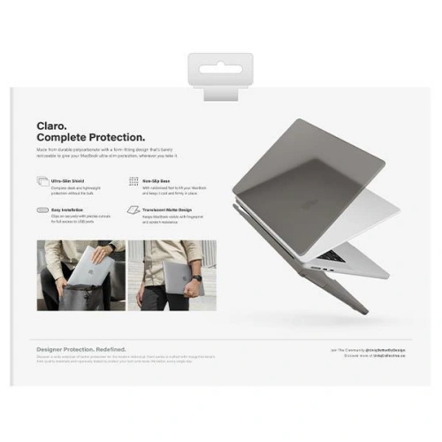 Kup Apple UNIQ Claro Tasche MacBook Air 13 2022 grau/rauchgrau - UNIQ860 - {ean13} - Sklep Home Screen