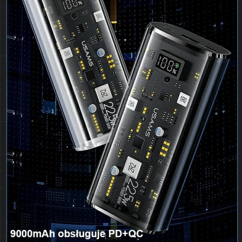 Kup Powerbank USAMS 9000mAh PD 20W QC3.0+PD Dual-Port Fast Charge negru/black (US-CD189) - USA914 - {ean13} - Sklep Home Screen