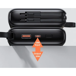 Powerbank USAMS PB69 10000mAh 22.5W QC3.0+PD Fast Charge Digital Display czarny/black (US-CD186)