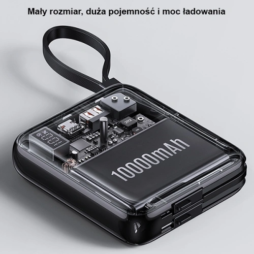 Kup Powerbank USAMS PB69 10000mAh 22.5W QC3.0+PD Fast Charge Digital Display schwarz/schwarz (US-CD186) - USA915 - {ean13} - Sklep Home Screen