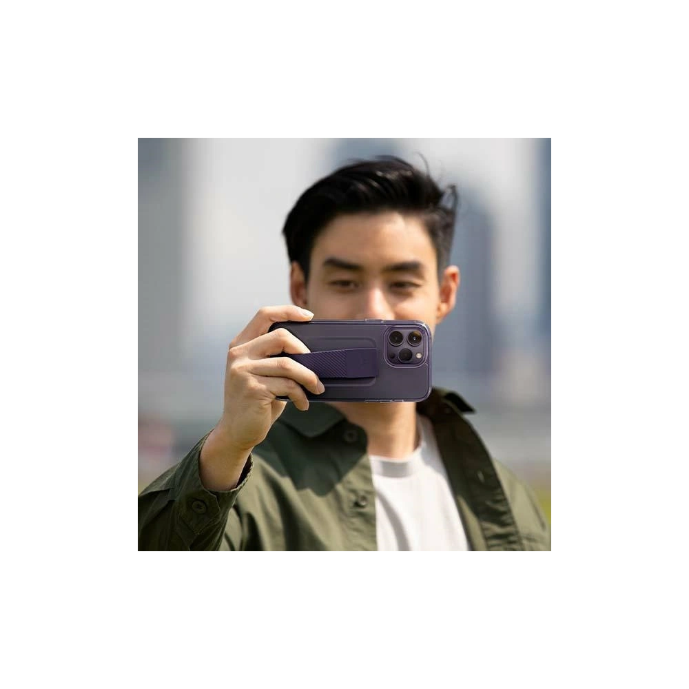 Etui UNIQ Heldro Mount Apple iPhone 14 Pro fioletowy/fig purple