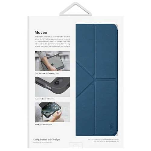 Kup Apple UNIQ Moven Tasche iPad 10.9 2022 (10. Generation) blau/capri blau - UNIQ865 - {ean13} - Sklep Home Screen