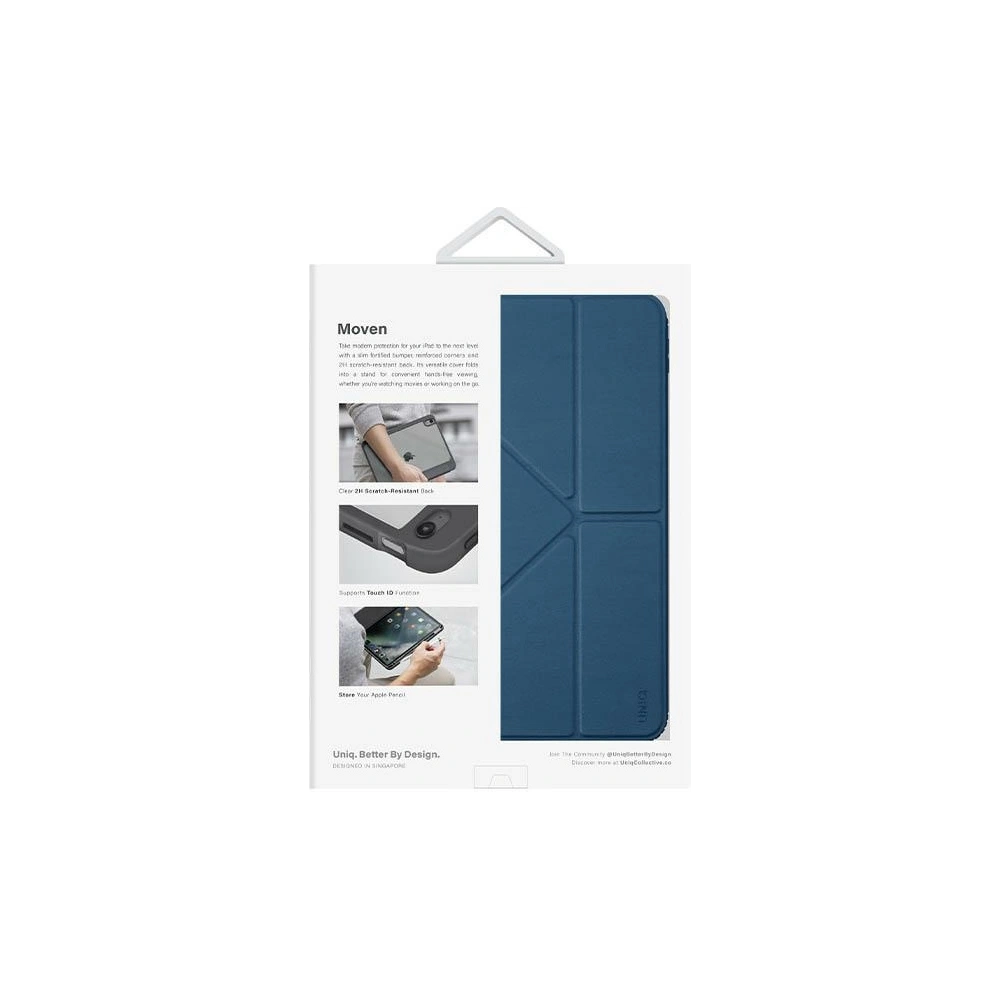 Etui UNIQ Moven Apple iPad 10.9 2022 (10. generacji) niebieski/capri blue