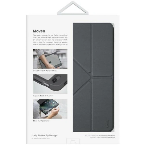 Buy UNIQ Moven Apple iPad 10.9 2022 (10. generacji) charcoal grey - UNIQ866 - {ean13} - Home Screen Store Europe