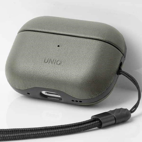 Kup Etui UNIQ Terra Apple AirPods Pro 2 Genuine Leather zielony/lichen green - UNIQ870 - {ean13} - Sklep Home Screen