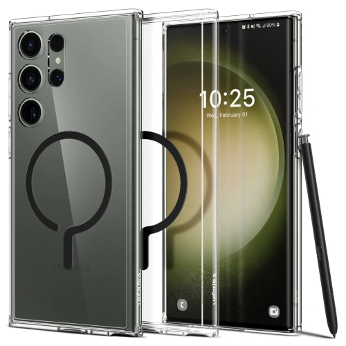 Kup Tok Spigen Ultra Hybrid OneTap Ring MagSafe Samsung Galaxy S23 Ultra Fekete - SPN2789 - {ean13} - Sklep Home Screen