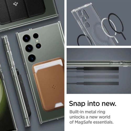 Kup Tok Spigen Ultra Hybrid OneTap Ring MagSafe Samsung Galaxy S23 Ultra Fekete - SPN2789 - {ean13} - Sklep Home Screen