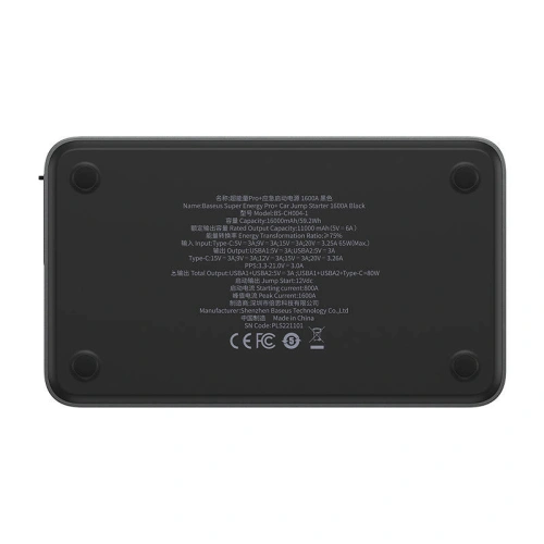 Kup Powerbank / Indító Baseus Super Energy PRO Autós Indítókészülék, 1600A, USB (fekete) - BSU3977 - {ean13} - Sklep Home Screen