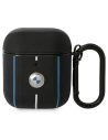 Etui BMW BMA222RVSK Apple AirPods 2/1 fekete/bekezdés Bőr Színvonala