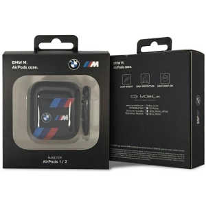 Kup Etui BMW BMA222SOTK Apple AirPods 2/1 czarny/black Tricolor Stripes - BMW346 - {ean13} - Sklep Home Screen