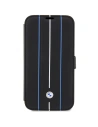 Kup BMW Apple Tasche BMBKP14L22RVSK iPhone 14 Pro schwarz/schwarz Buchhülle Leder Stempel Blaue Linien - BMW348 - {ean13} - Sklep Home Screen