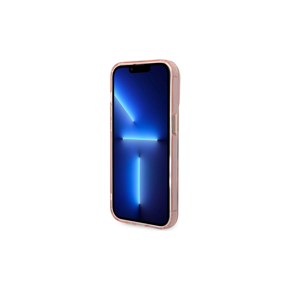 Etui Guess GUHMP14XHTCMP Apple iPhone 14 Pro Max różowy/pink hard case Gold Outline Translucent MagSafe