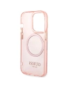 Buy Guess GUHMP14XHTCMP Apple iPhone 14 Pro Max pink hard case Gold Outline Translucent MagSafe - GUE2429 - {ean13} - Home Screen Store Europe